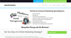 Desktop Screenshot of modernmediamanagement.com