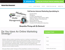 Tablet Screenshot of modernmediamanagement.com